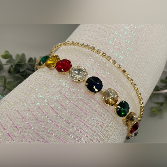 Multicolor Gemstone Hairband - Picture 4 of 5